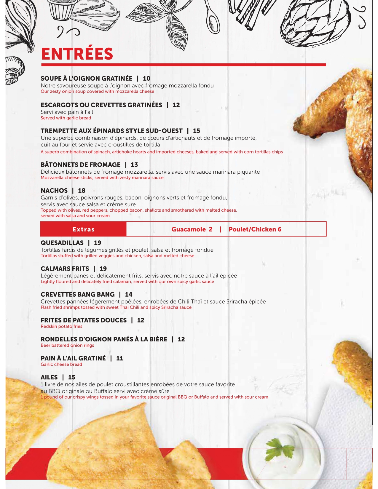 SECTION main menu (with tabs) en - Restaurant Frérot Gatineau